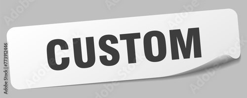 custom sticker. custom label