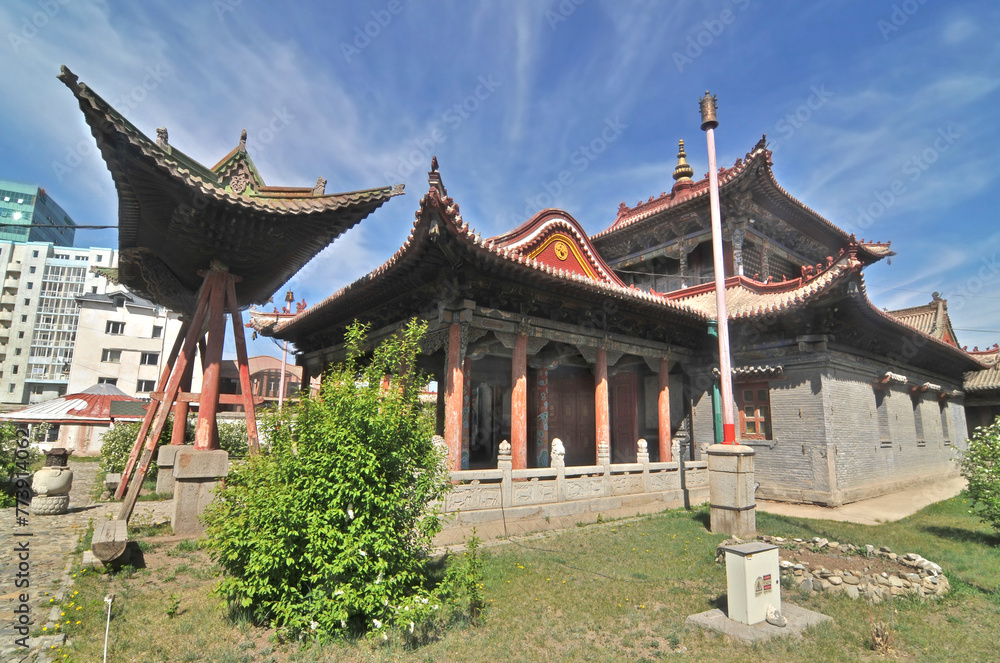 The Choijin Lama Temple monastery in Ulaanbaatar, Mongolia. The Choijin Lama Temple monastery in Ulaanbaatar, Mongolia.