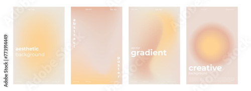 Y2k Aesthetic abstract nude gradient background with beige, pink, pastel, soft blurred pattern. Poster for social media stories, album covers, banners, templates for digital marketing