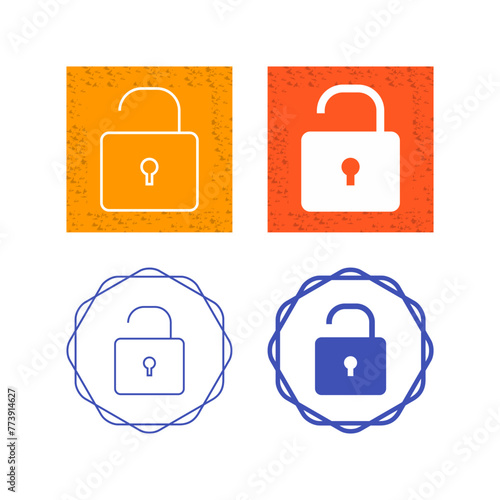 Open Lock Vector Icon