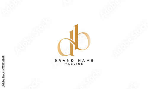 DHB, DBH, HDB, HBD, BHD, BDH, DB, BD, Abstract initial monogram letter alphabet logo design photo