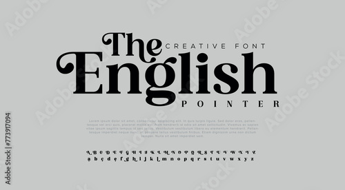 Elegant vector illustration of alphabet letter A to Z
