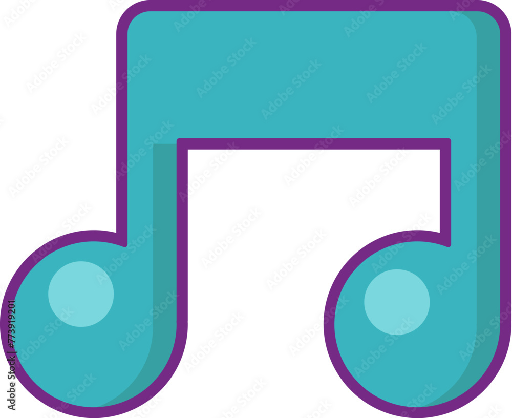 Double musical note of the Easter church hymn. Bright minimalistic illustration for design of festive Easter banner. Cartoon vector element in thin stroke isolated on white background Double musical note of the Easter church hymn. Bright minimalistic illustration for design of festive Easter banner. Cartoon vector element in thin stroke isolated on white background