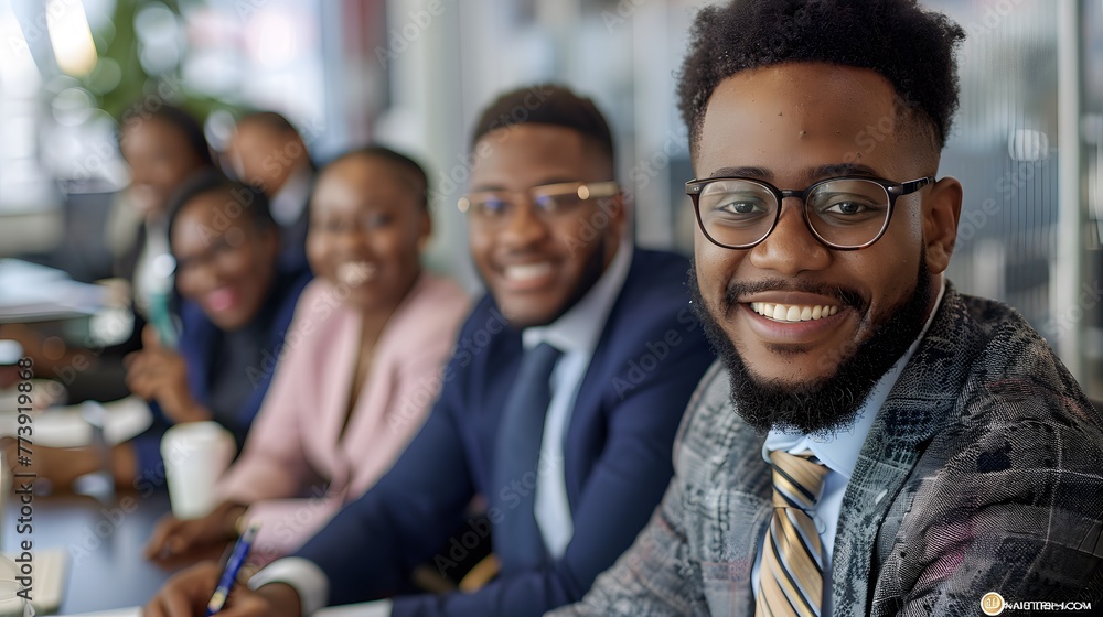 Group of business people gathered in a boardroom making decisions. Concept: business, investment Group of business people gathered in a boardroom making decisions. Concept: business, investment