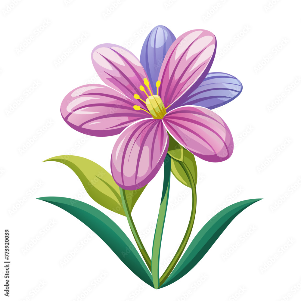 Abstract spring flower for card decor vector illustration