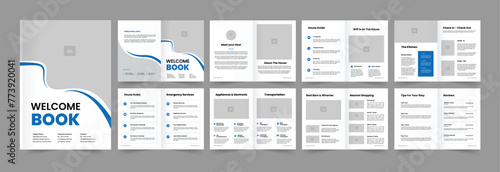  House Rental Welcome Book  Layout Template 