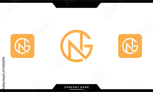 GN, NG, G, N, Abstract Letters Logo Monogram