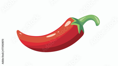 Chili icon vector image Flat vector isolated on white