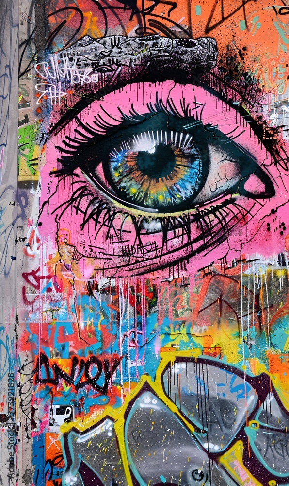 Eye-catching Graffiti A Monthly Event in the World of Street Art Generative AI