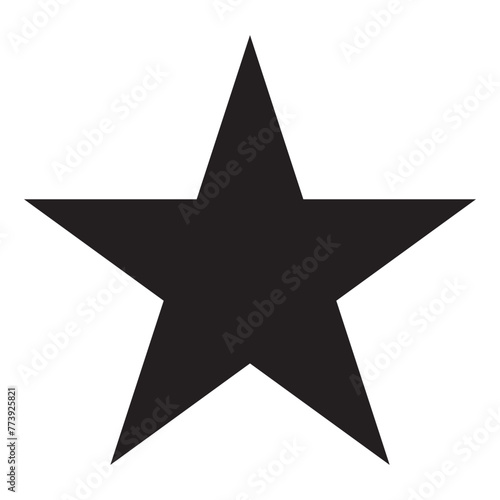 star vector logo. alone star. photo