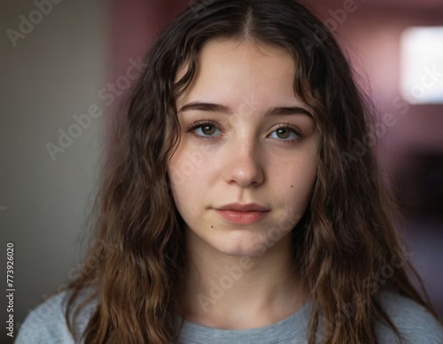 Portrait of teenage girl