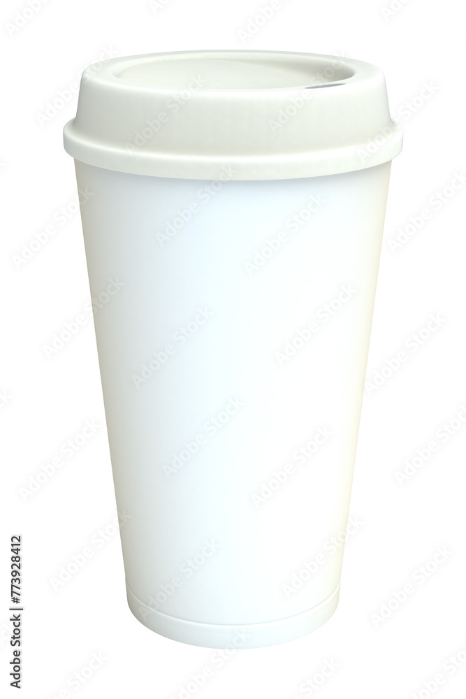 Blank white takeaway coffee cup with silicone cover isolated on white background Blank white takeaway coffee cup with silicone cover isolated on white background
