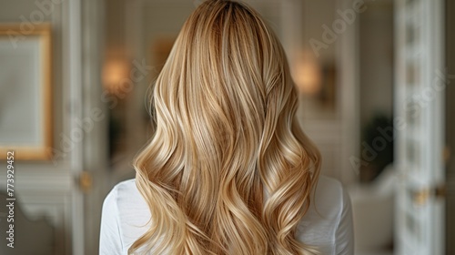 Blonde Curls in the Sunlight A Celebration of Summer's Golden Hair Generative AI