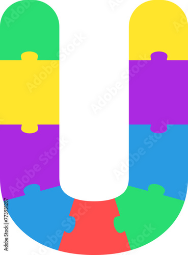U Colorful Kids Puzzle Alphabet