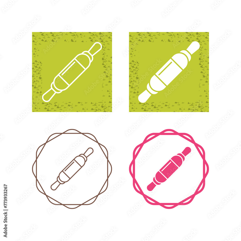 Rolling Pin Vector Icon Rolling Pin Vector Icon