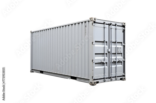gray container isolated on white