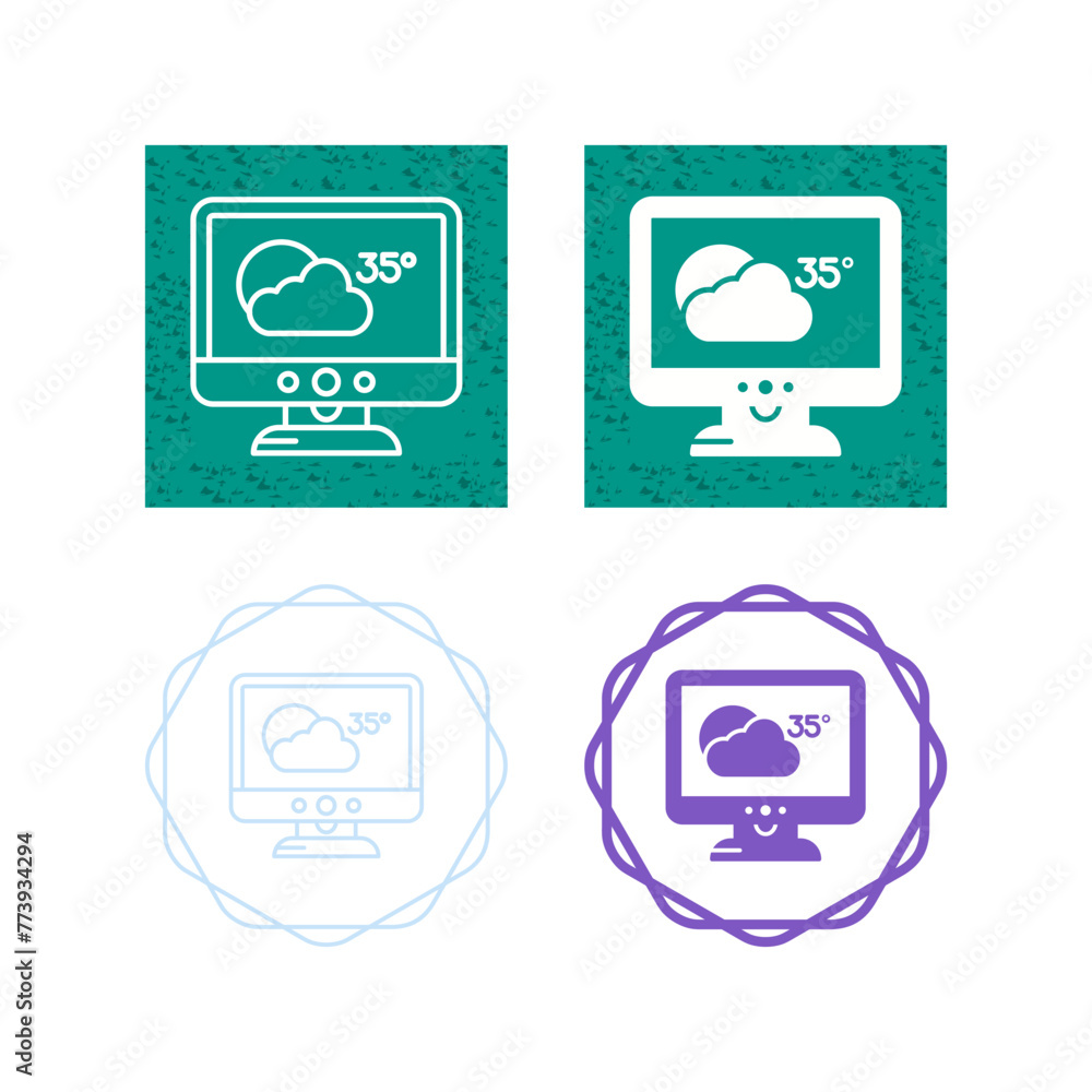 Weather Forecast Vector Icon