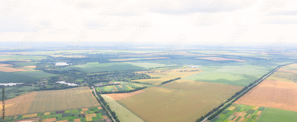 Aerial Perspectives: Overlooking the Vast Field Below