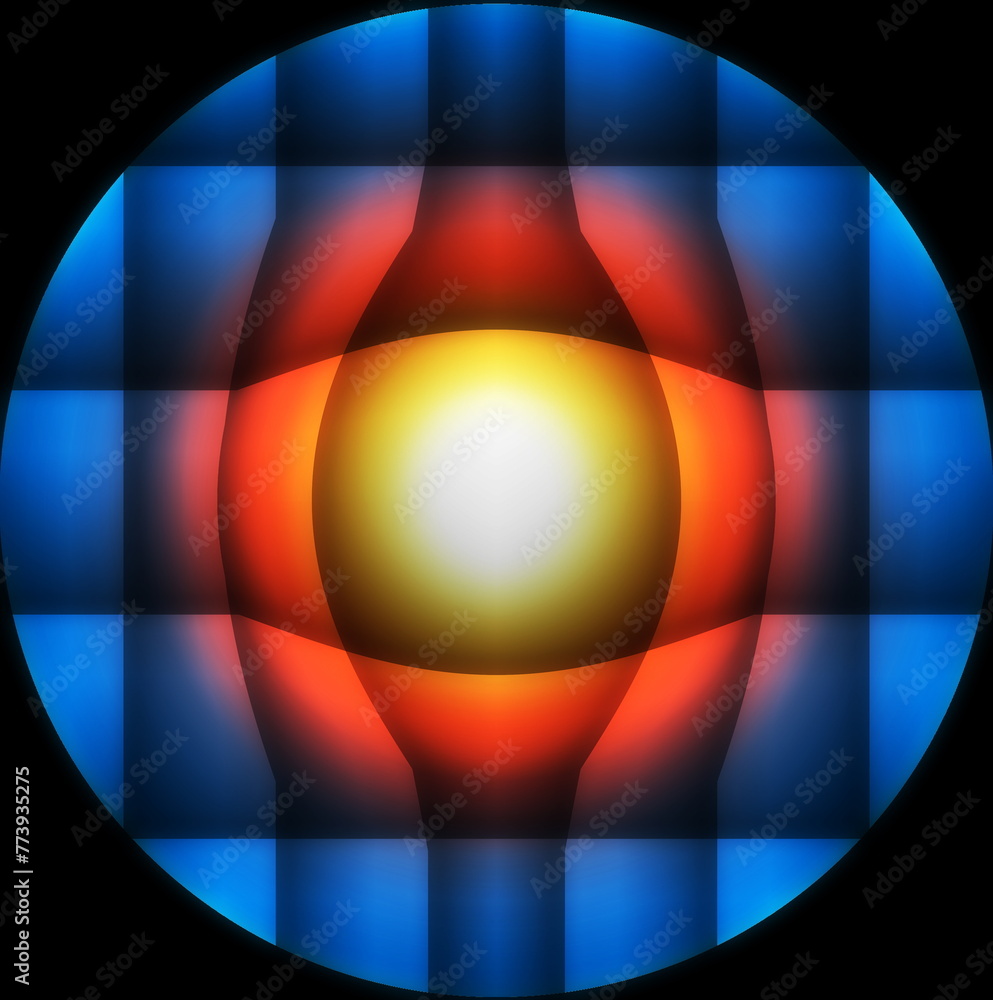 Obraz premium mandala for meditation, stopping internal dialogue, circular abstract composition with different tonal levels,
