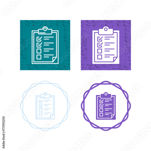 Checklist Vector Icon