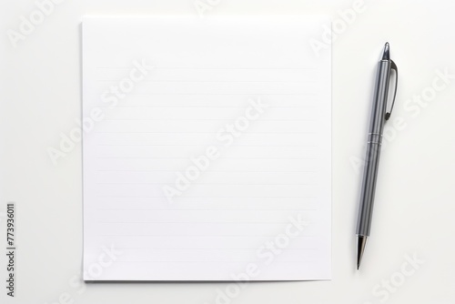 Notepad With Pen photo