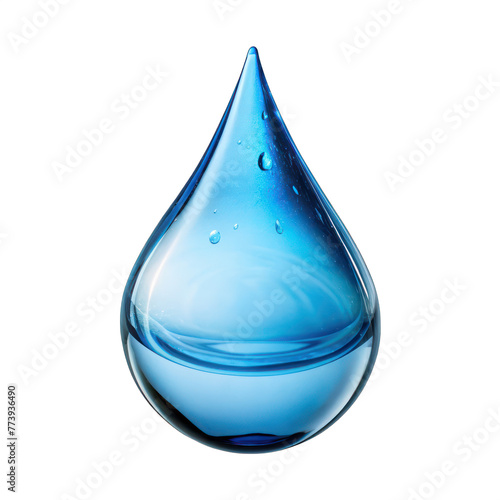 a water drop isolated on transparent background. png