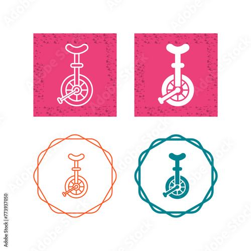 Unicycle Vector Icon