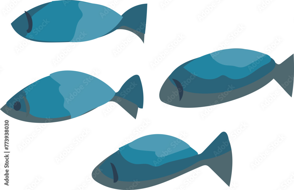 Fish illustration on transparent background.
Fish illustration on transparent background.