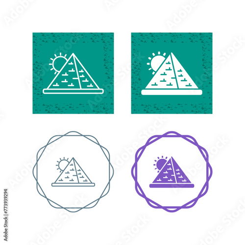 Pyramid Vector Icon
