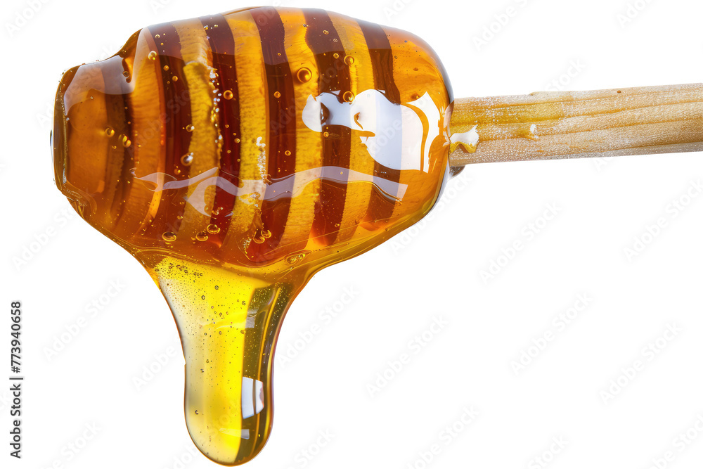 Golden Honey dripping from dipper isolated on transparent background, clipart, cutout, png. Golden Honey dripping from dipper isolated on transparent background, clipart, cutout, png.