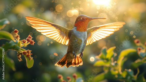 Hummingbird in flight. © Janis Smits