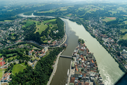 Magische Flüsse: Die Farbpalette von Donau und Inn vereint sich in Passau