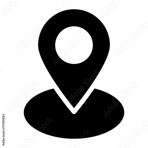 Location pin icon. Map pin place marker. Location icon. Map marker pointer icon set. GPS location symbol collection. photo