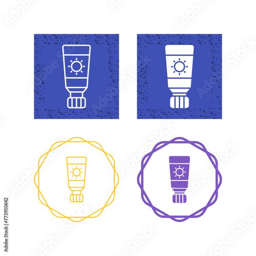 Sunscreen Vector Icon