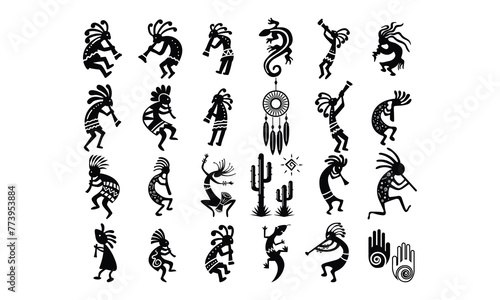 Kokopelli SVG,, Silhouette, Cut File, cutting files, printable design, Clipart,