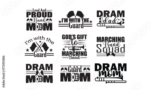 Marching band  SVG, Silhouette, Cut File, cutting files, printable design, Clipart,