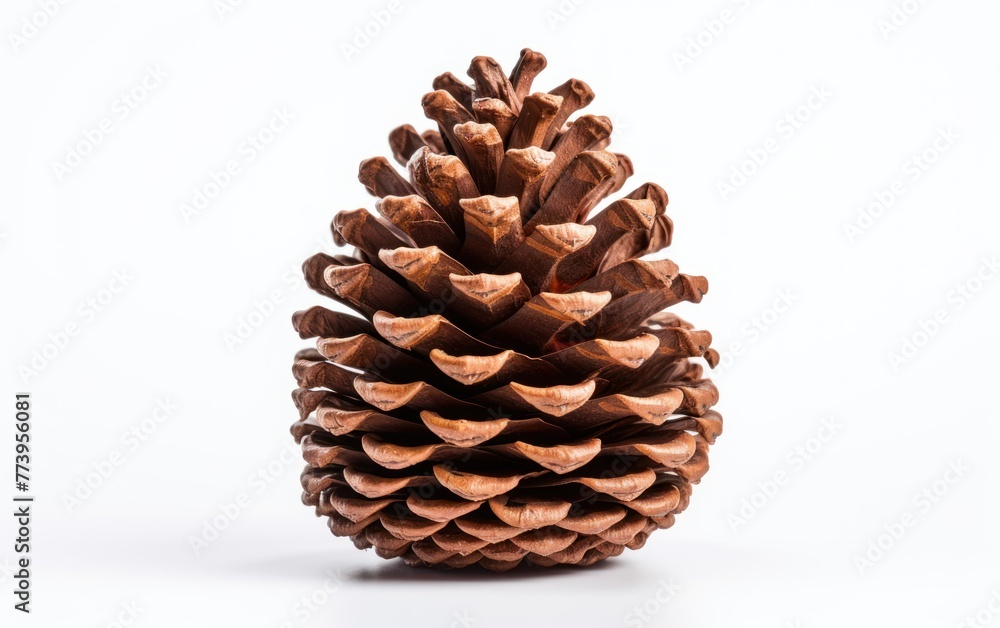 Old brown pinecone isolated on white background Old brown pinecone isolated on white background