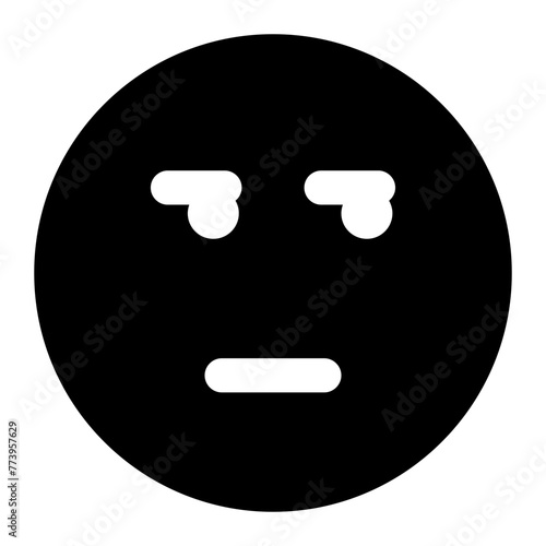 annoyed icon for illustration