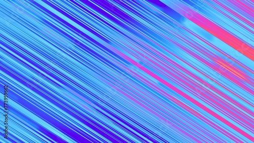 スピード感のある斜線が走る背景画像｜青とピンクのlineパターン