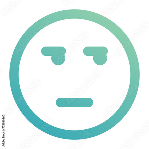 annoyed icon for illustration