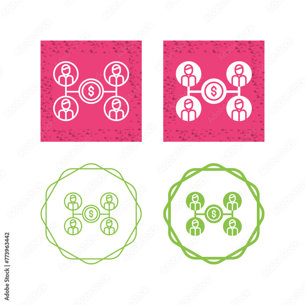 Crowdfunding Vector Icon Crowdfunding Vector Icon