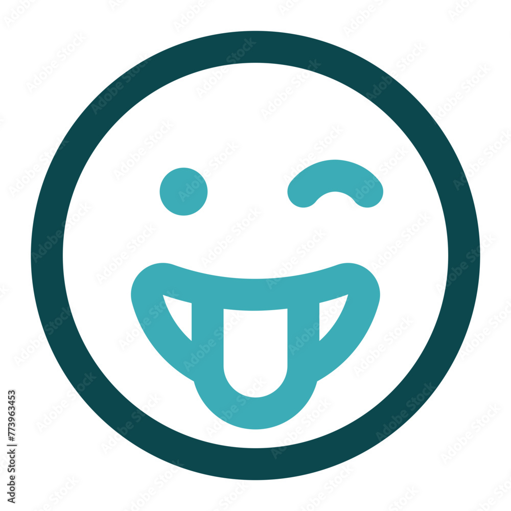 Obraz premium tongue out icon for illustration