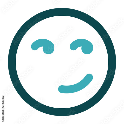 smirk icon for illustration