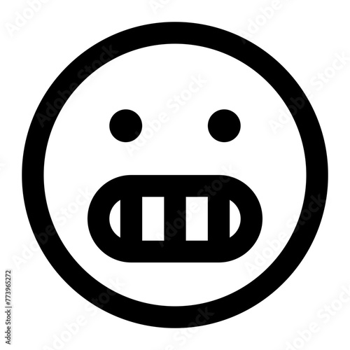 grinning icon for illustration