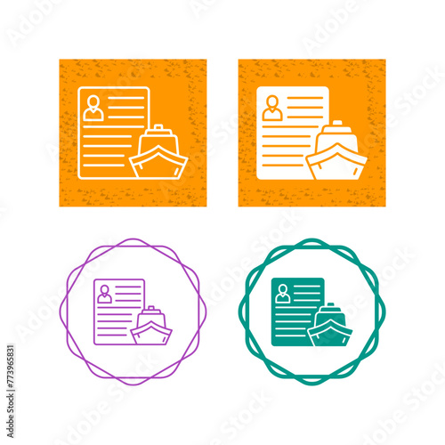 Ship Broker Vector Icon