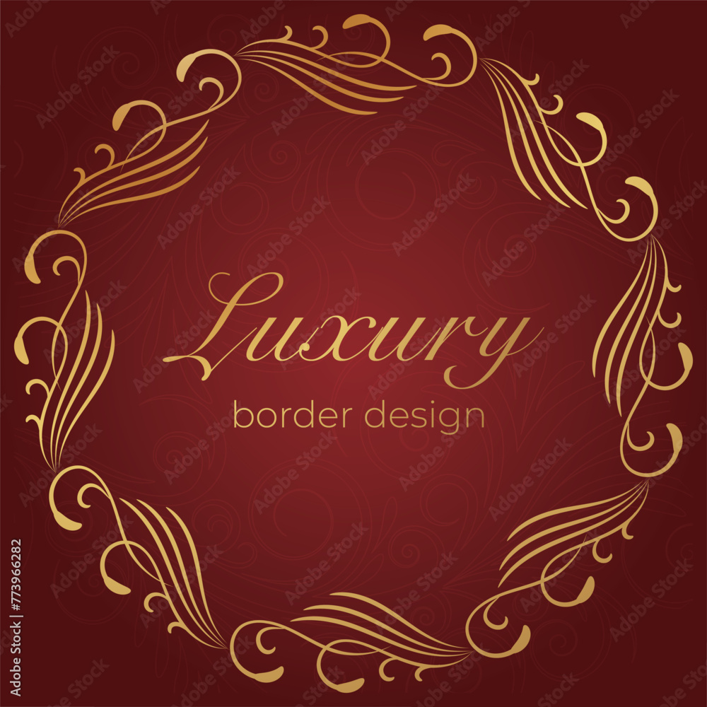 Luxury pattern border frame design Luxury pattern border frame design