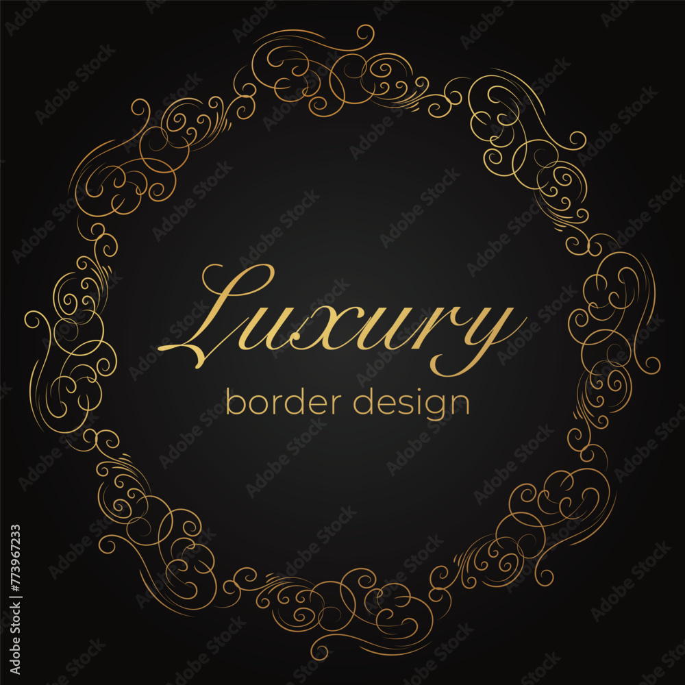 Luxury pattern border frame design Luxury pattern border frame design