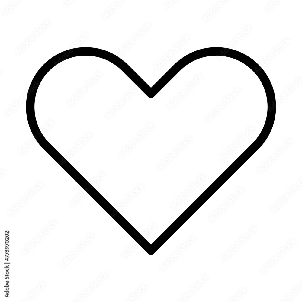 Heart Line Vector Icon Design Heart Line Vector Icon Design