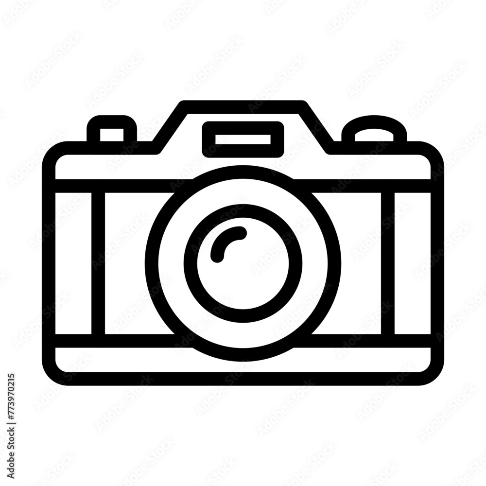 Camera Line Vector Icon Design Camera Line Vector Icon Design