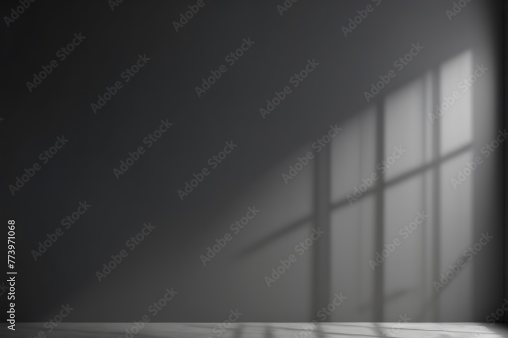 Minimalist Empty Room With Blurred shadow Gentle Lights On Grey Wall, Empty Studio Room Minimalist Empty Room With Blurred shadow Gentle Lights On Grey Wall, Empty Studio Room